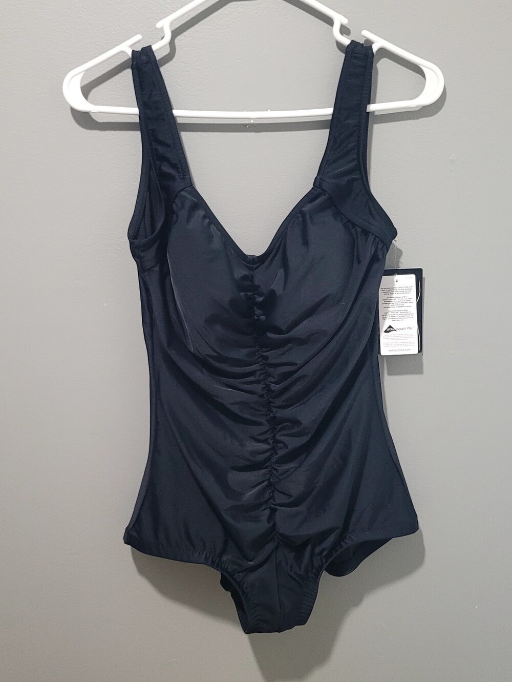 Nwt $99 Azul Black Instant Minimizer Tummy Control One Piece Bikini Sz 16w